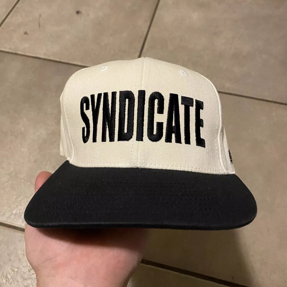 Vans Cream and Black Logo Cap